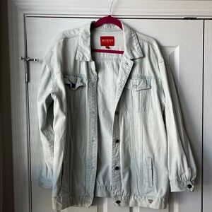GUESS Faded Blue Jean Jacket with some marks.